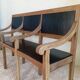 Early 20th-century solid oak bench