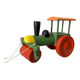 Wooden road roller tractor