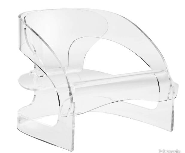 4801 Joe Colombo armchair, Kartell edition / transparent plexiglass