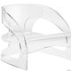4801 Joe Colombo armchair, Kartell edition / transparent plexiglass