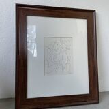Henri Matisse vellum screenprint framed by King McGraw