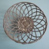 silver-plated metal basket vintage