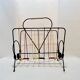 Vintage scoubidou vinyl magazine rack metal 50s 60s multicolor 1960