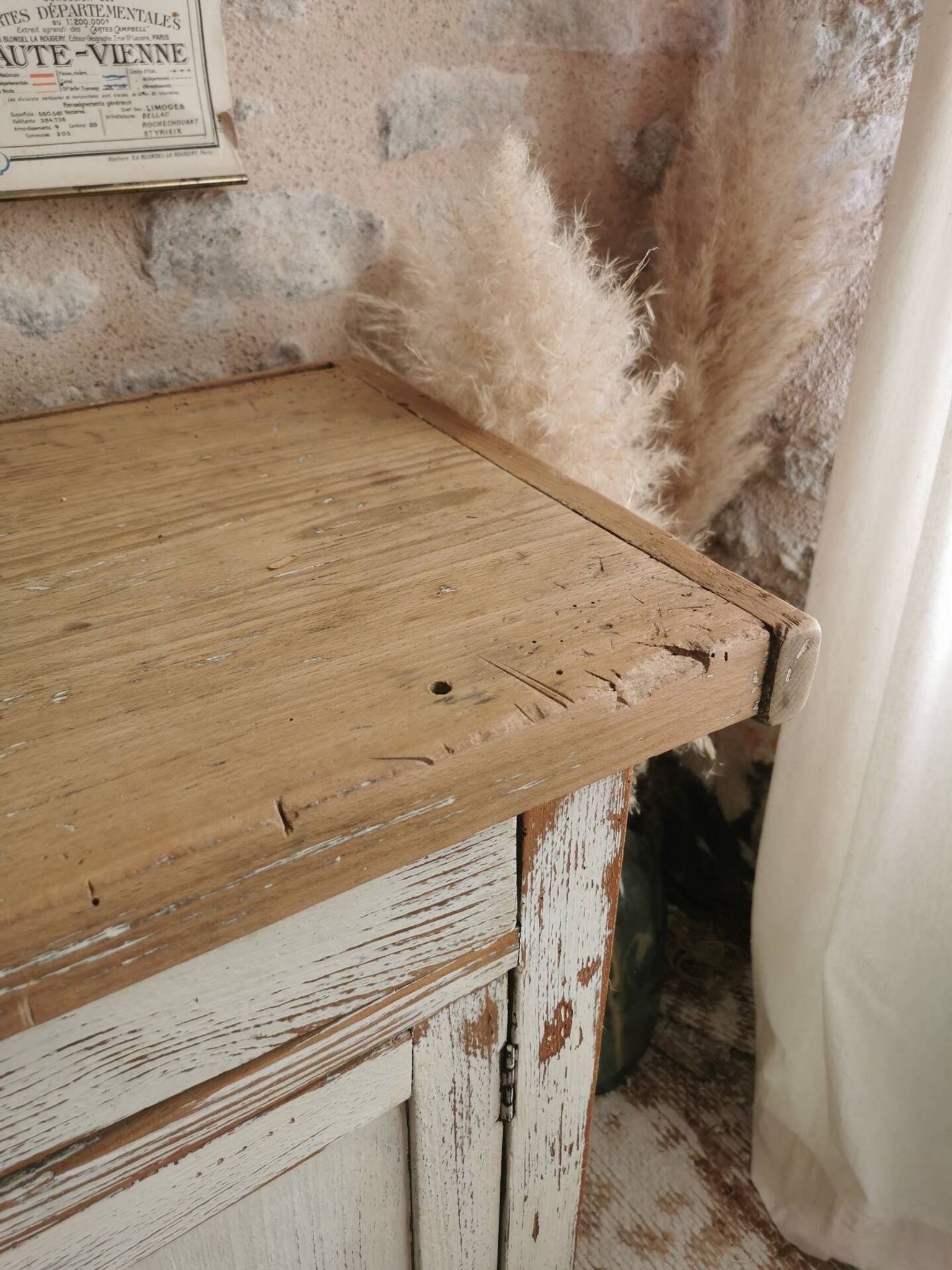 Petit établi, meuble de métier ancien