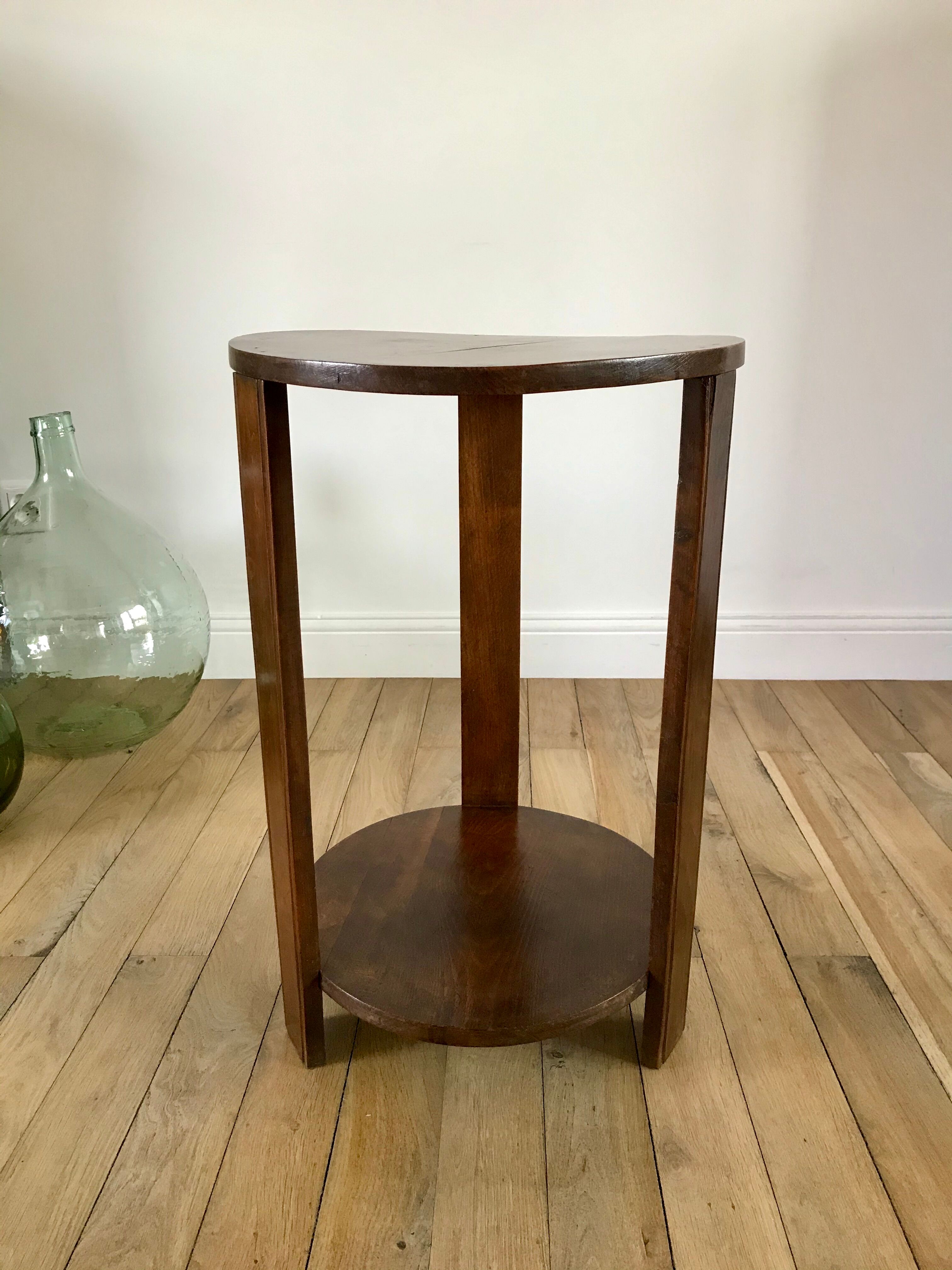 art deco wooden side table from the 30s and 40s