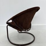 Vintage Suede Ball Chair by Lusch & Co., 1970s