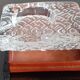 vintage 858g crystal ashtray / pressed mold