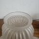 Antique bronze wall light in Louis XVI style - tulip-shaped glass paste flower.