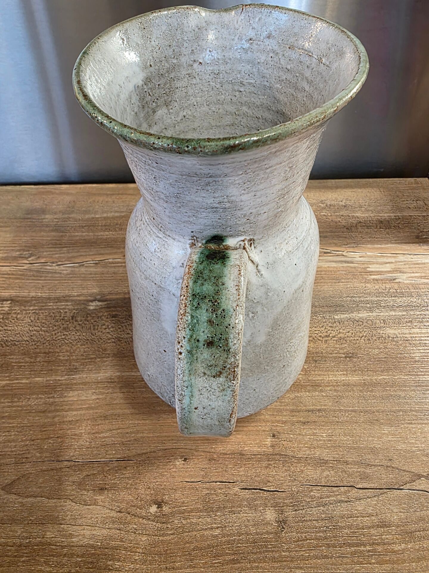 Large pitcher in chamotte clay Thiry Vallauris