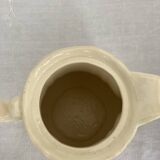 Plain ivory teapot Digoin Sarreguemines