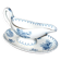Sarreguemines U&C Flore sauce boat in earthenware with blue flowers