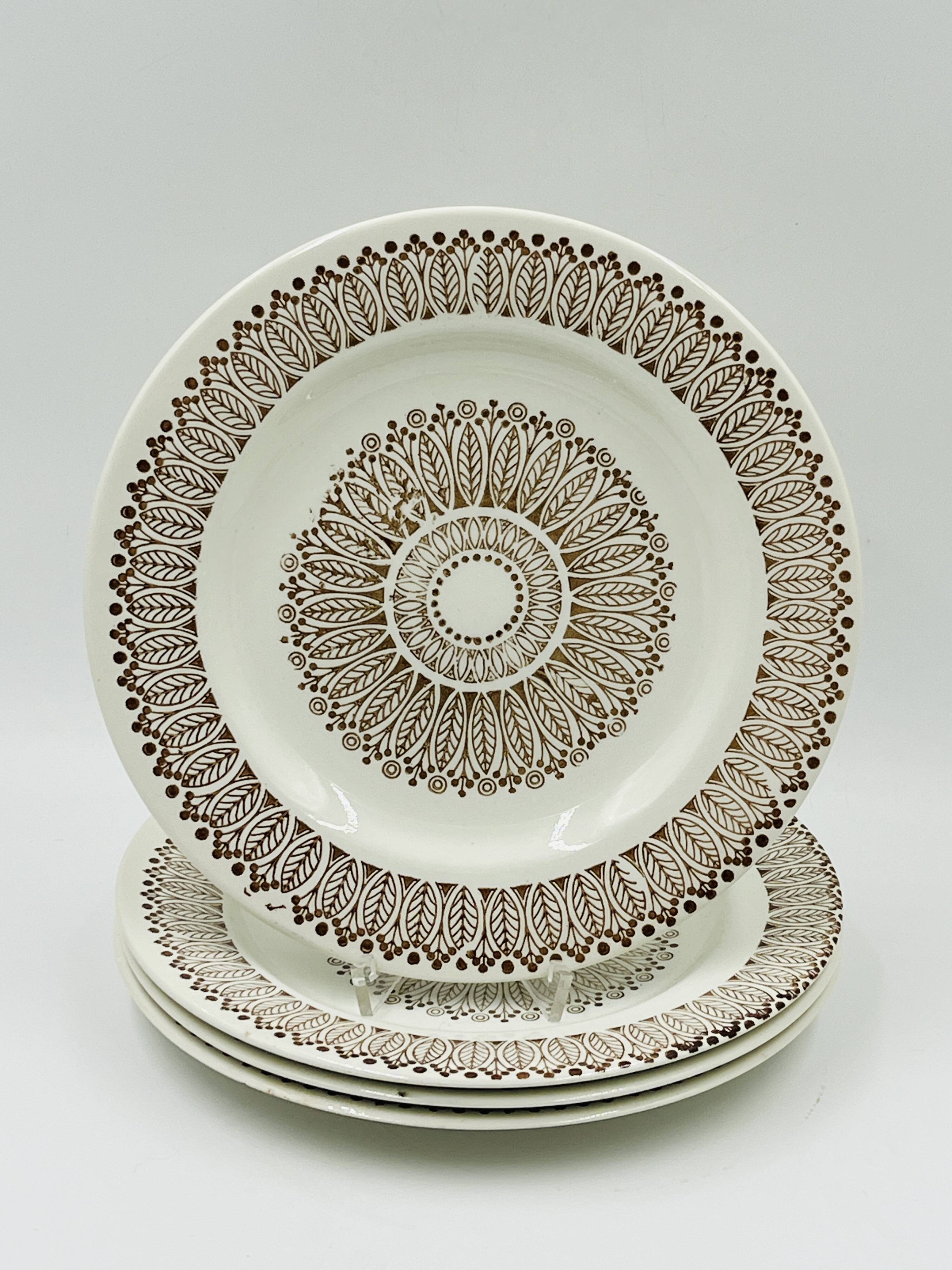 Set of four flat plates Boch Ronda 1970