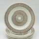Set of four flat plates Boch Ronda 1970
