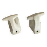 Lot 2 patères dépareillées céramique porcelaine ancienne vintage