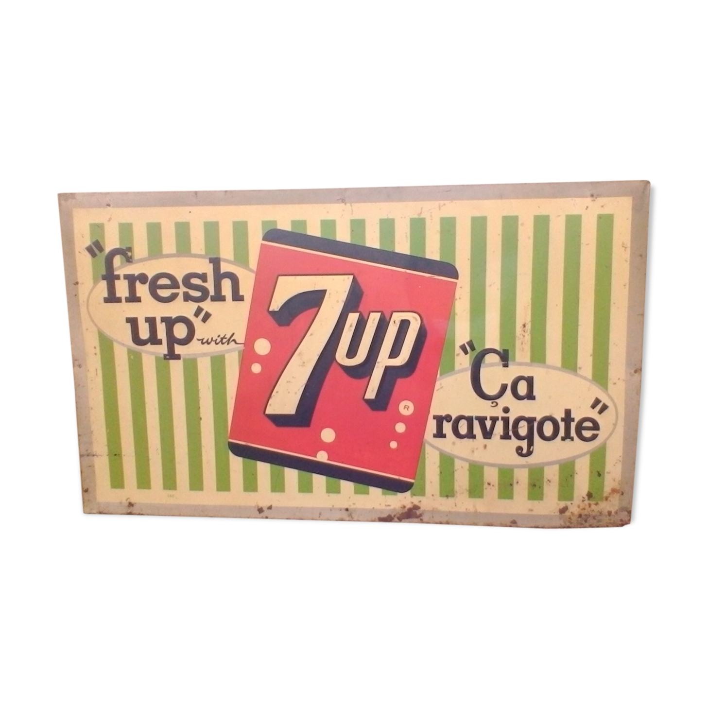 Sign metal 7up 1963