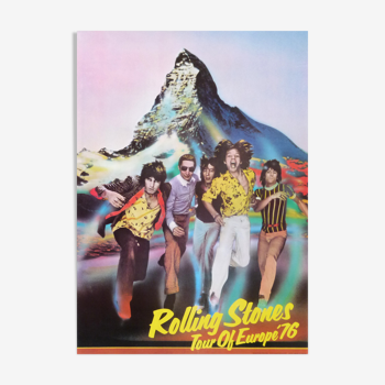 Affiche de Christian Piper : tour d'Europe des Rolling Stones en 1976