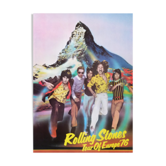 Affiche de Christian Piper : tour d'Europe des Rolling Stones en 1976