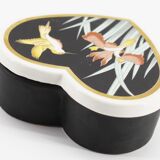 Ceramic iris heart box