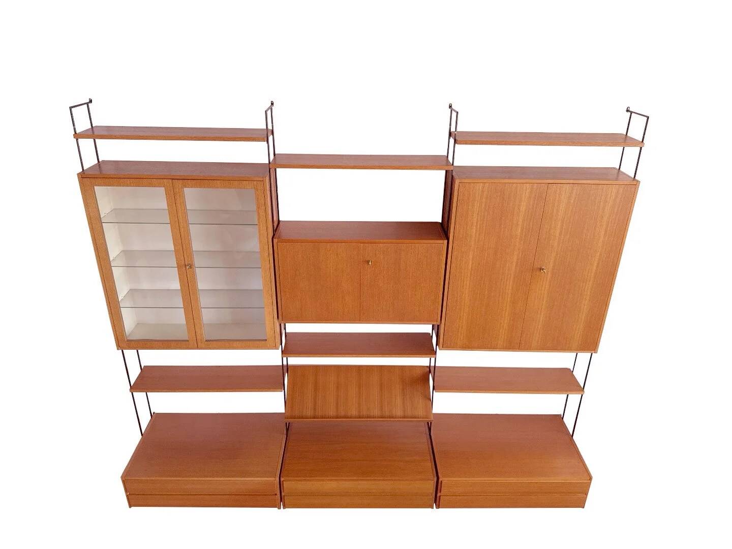 Hilker Omnia walnut wall system – 1960s
