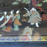 Chinese coffee table with mother-of-pearl and ivory stone inlays