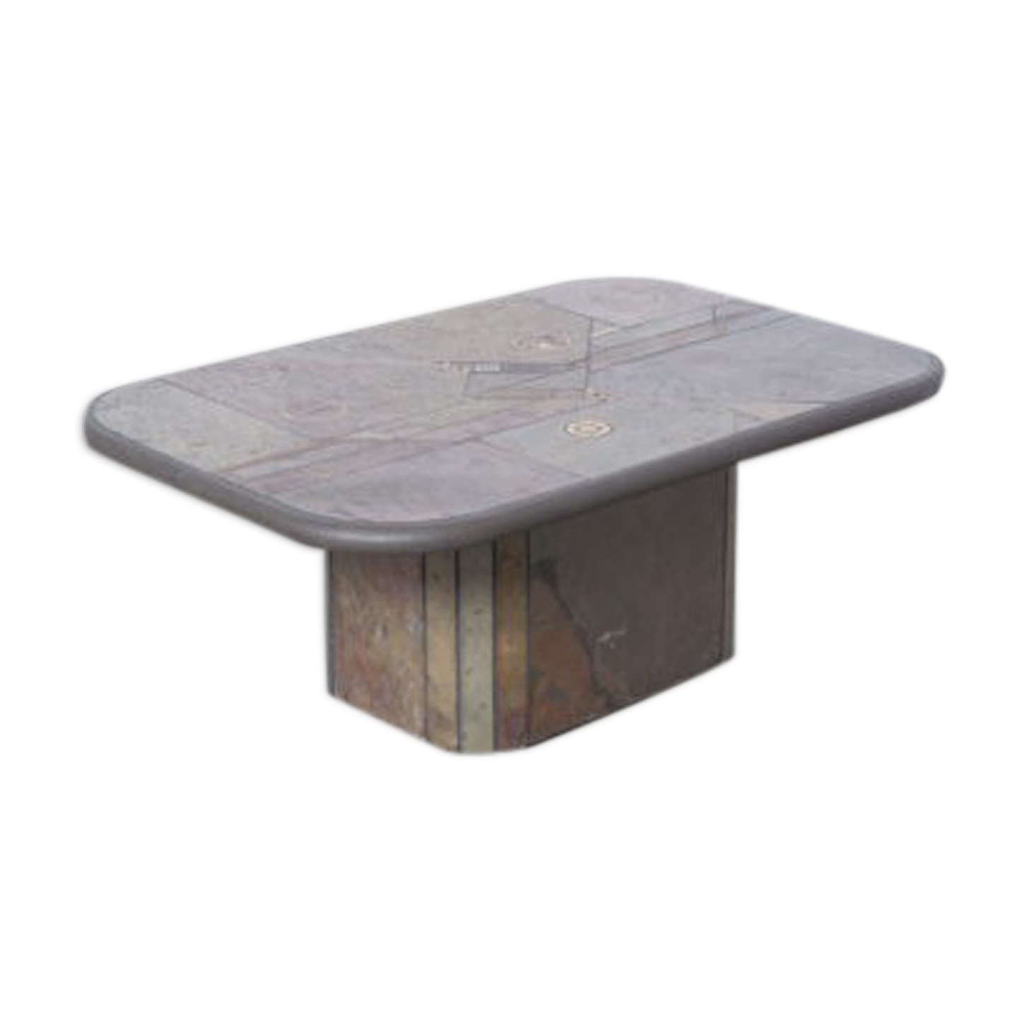 Brown Paul Kingma concrete coffee table