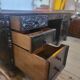 Grand Bureau Américain toutes faces Sculpté "Leopold Desk Co." – Circa 1920