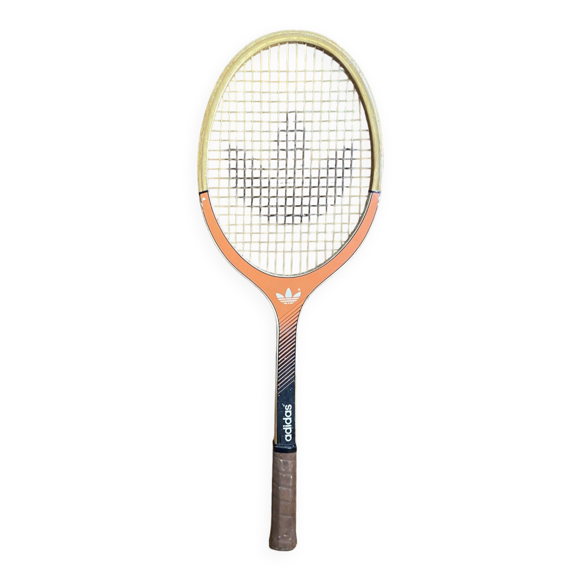 Vintage adidas lady wooden tennis racket + adidas vintage cover #e19