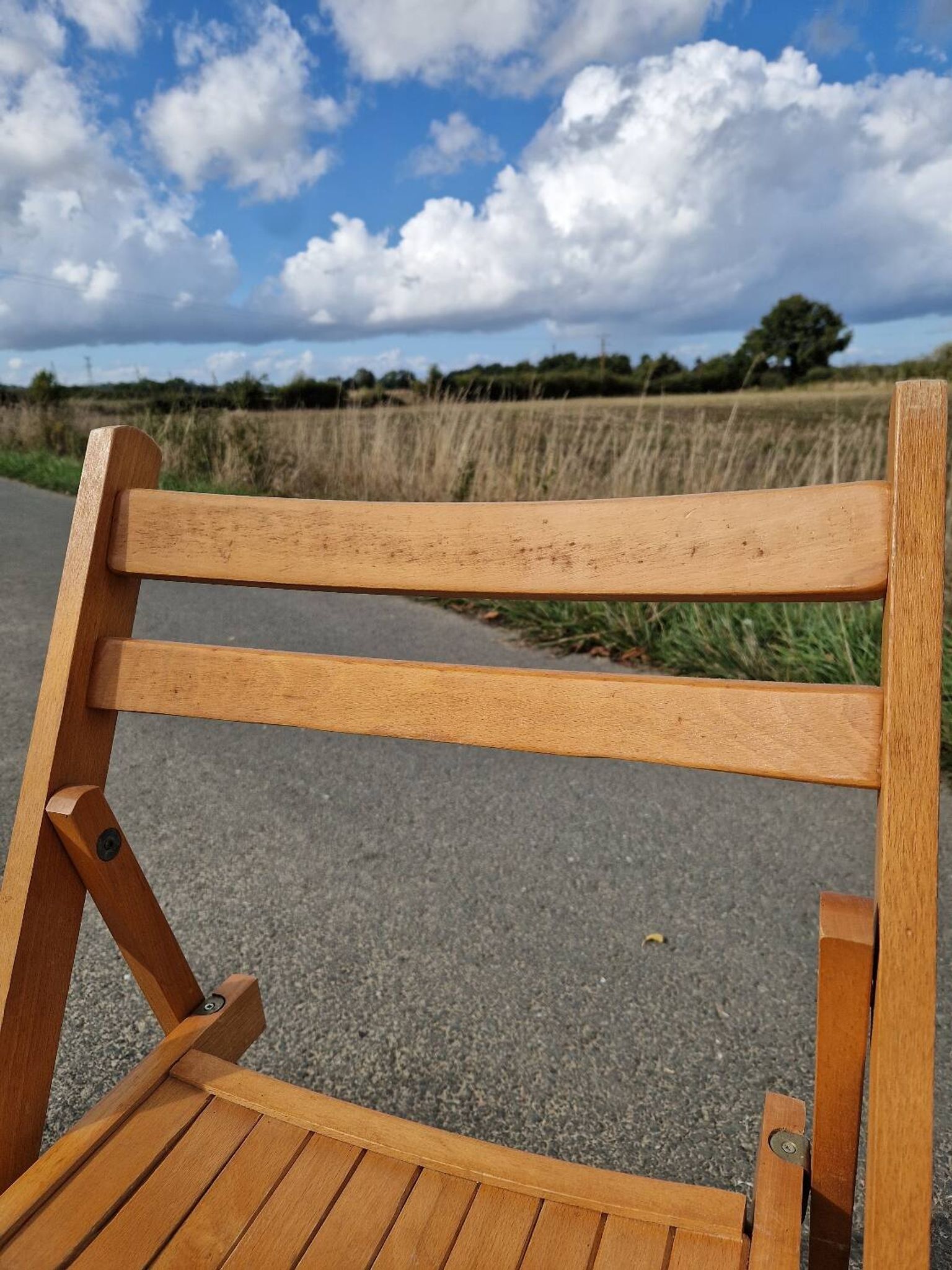 Set of 3 vintage folding chairs