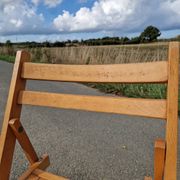 Set of 3 vintage folding chairs