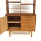 Commode-bibliothèque scandinave en teck, Suède, 1960