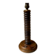 Wooden lamp base turned in the style of Charles Dudouyt, 1960s.