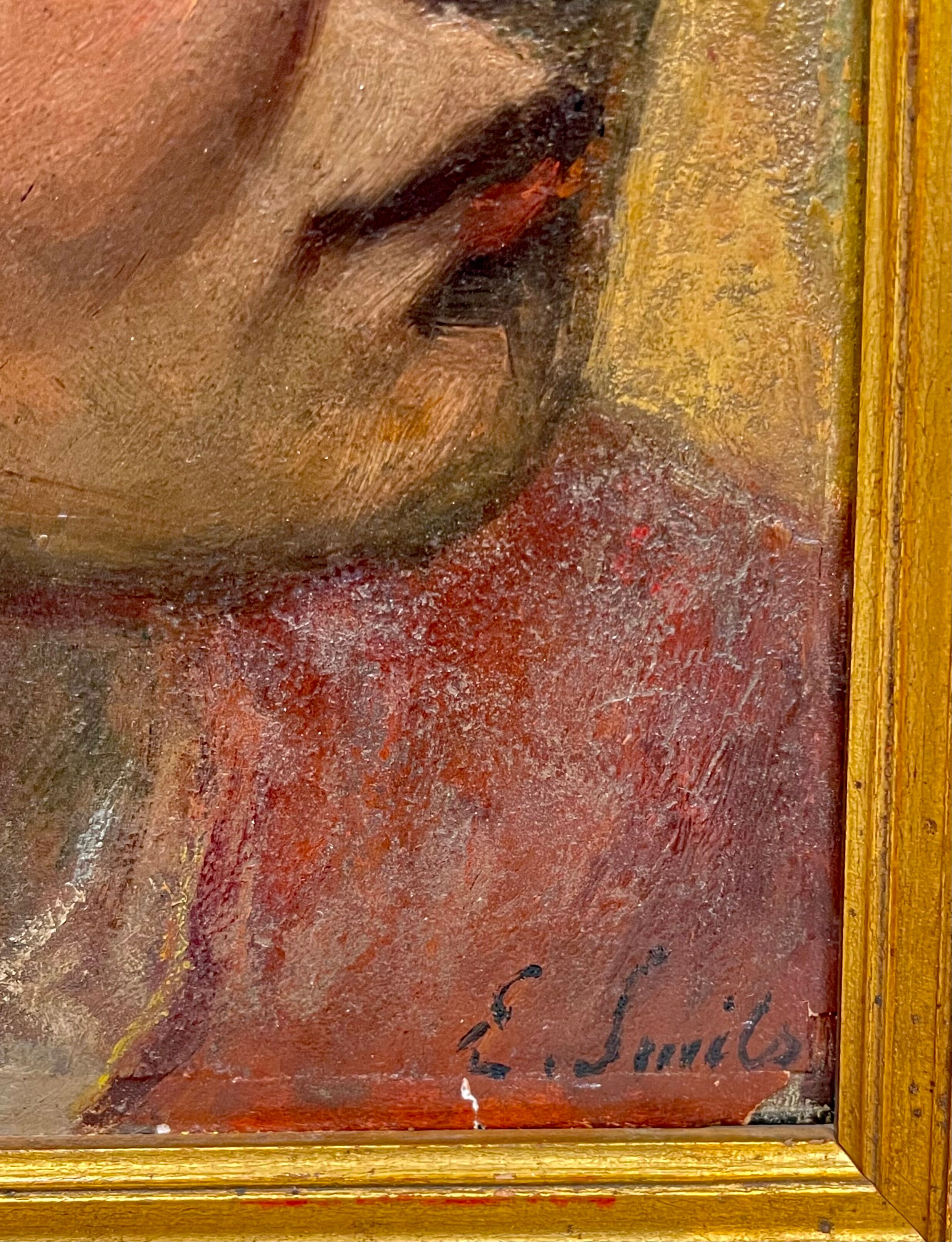 Portrait d’une jeune femme à la boucle d’oreille