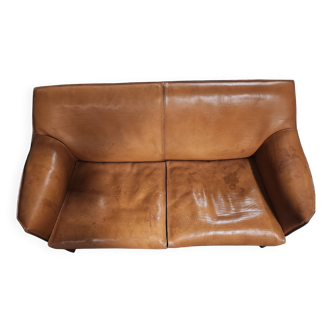 Sofa by Mario Bellini for Cassina red leather