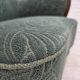 1960s, Danish armchair, green furniture velour, beech wood.