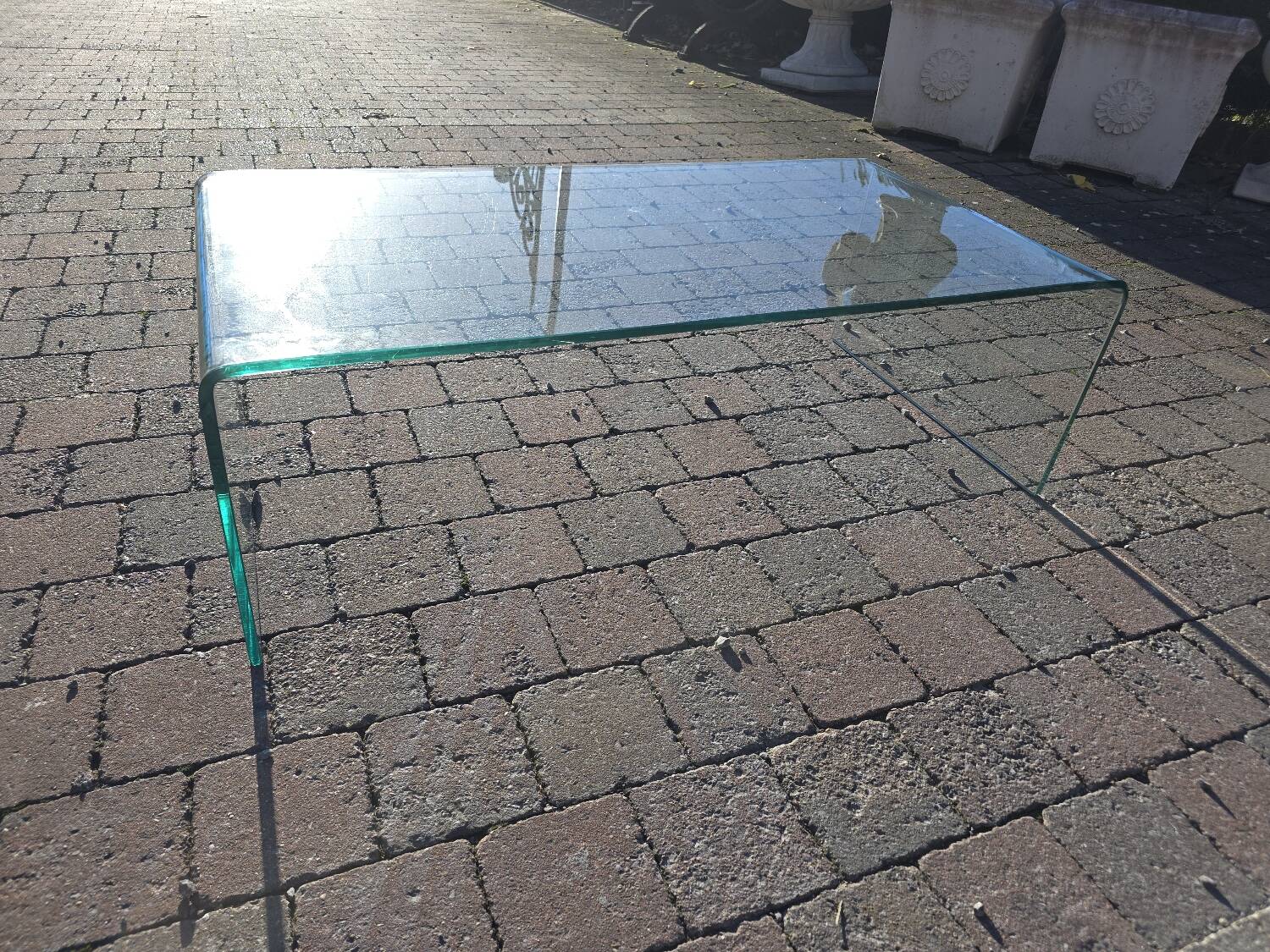 Roche Bobois vintage glass coffee table