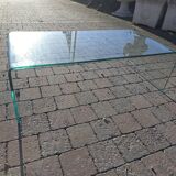 Roche Bobois vintage glass coffee table