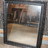 Mirror molded black frame 48x58cm