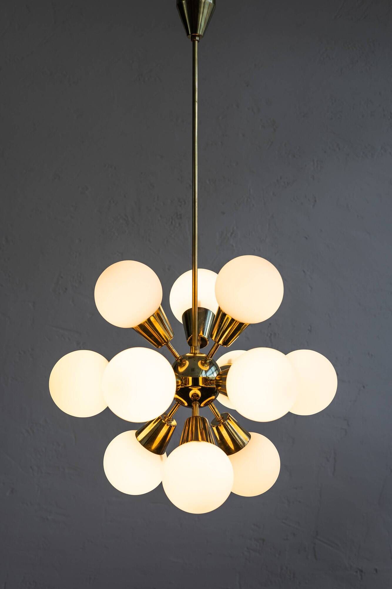 Czechoslovak Vintage Chandelier By Jaroslav Bejvl Sr. For Lustry Kamenický