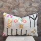 Handmade cushion cover in Berber wool: Moroccan Kilim cushion