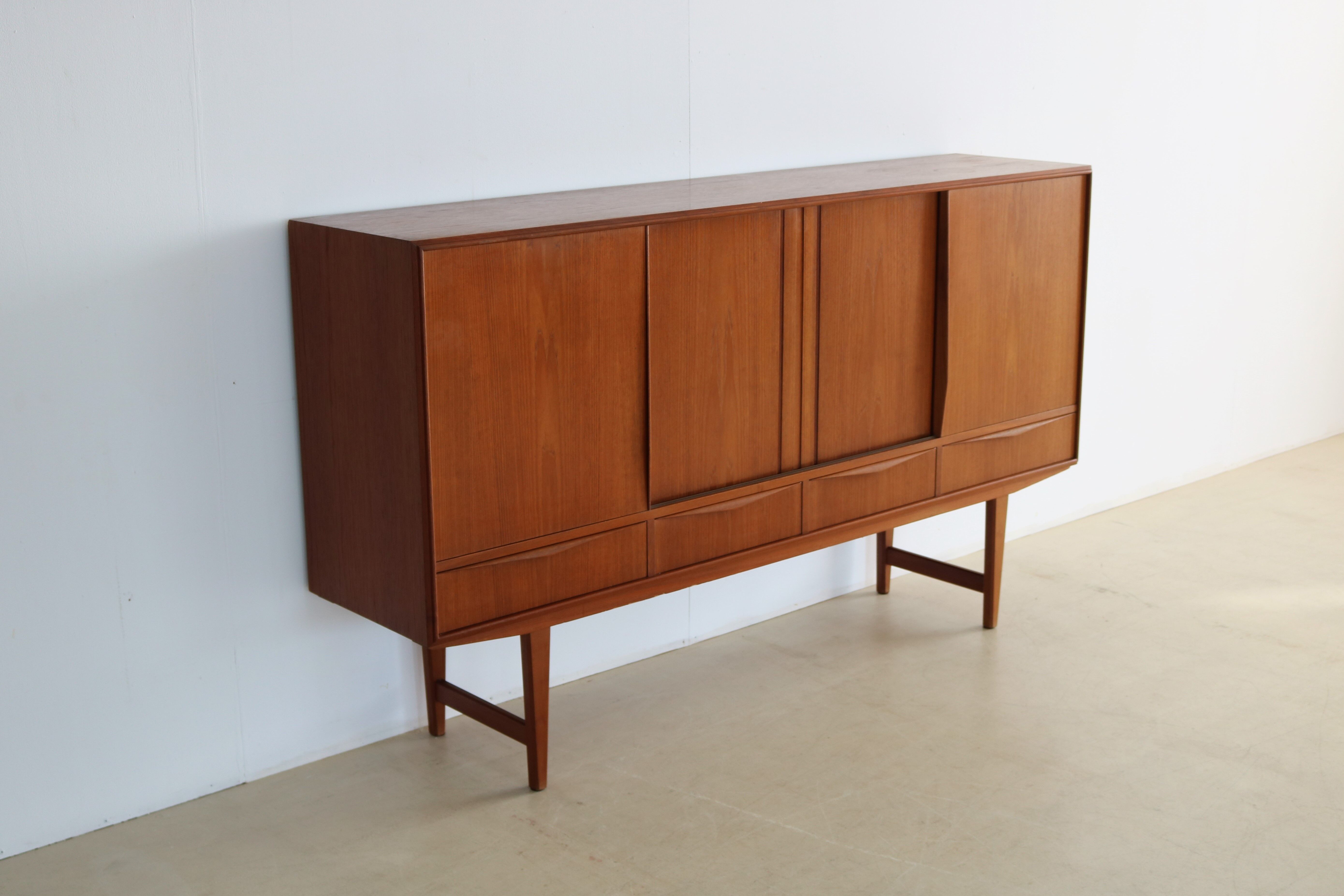 Vintage high board | wall cabinet | E.W. Bach | Danish