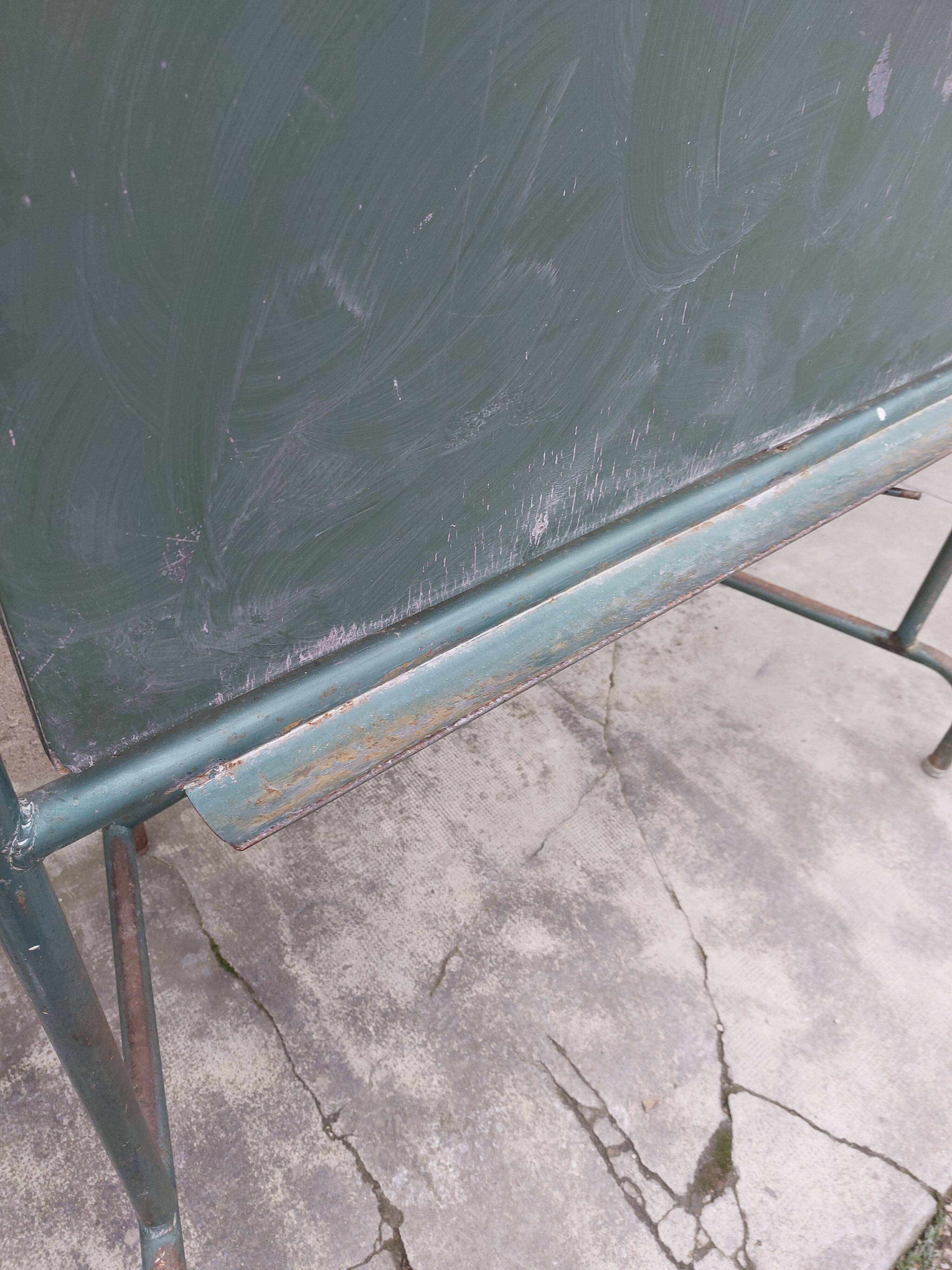 Tableau d'école année 1950 pivotant en artoise - 1m85