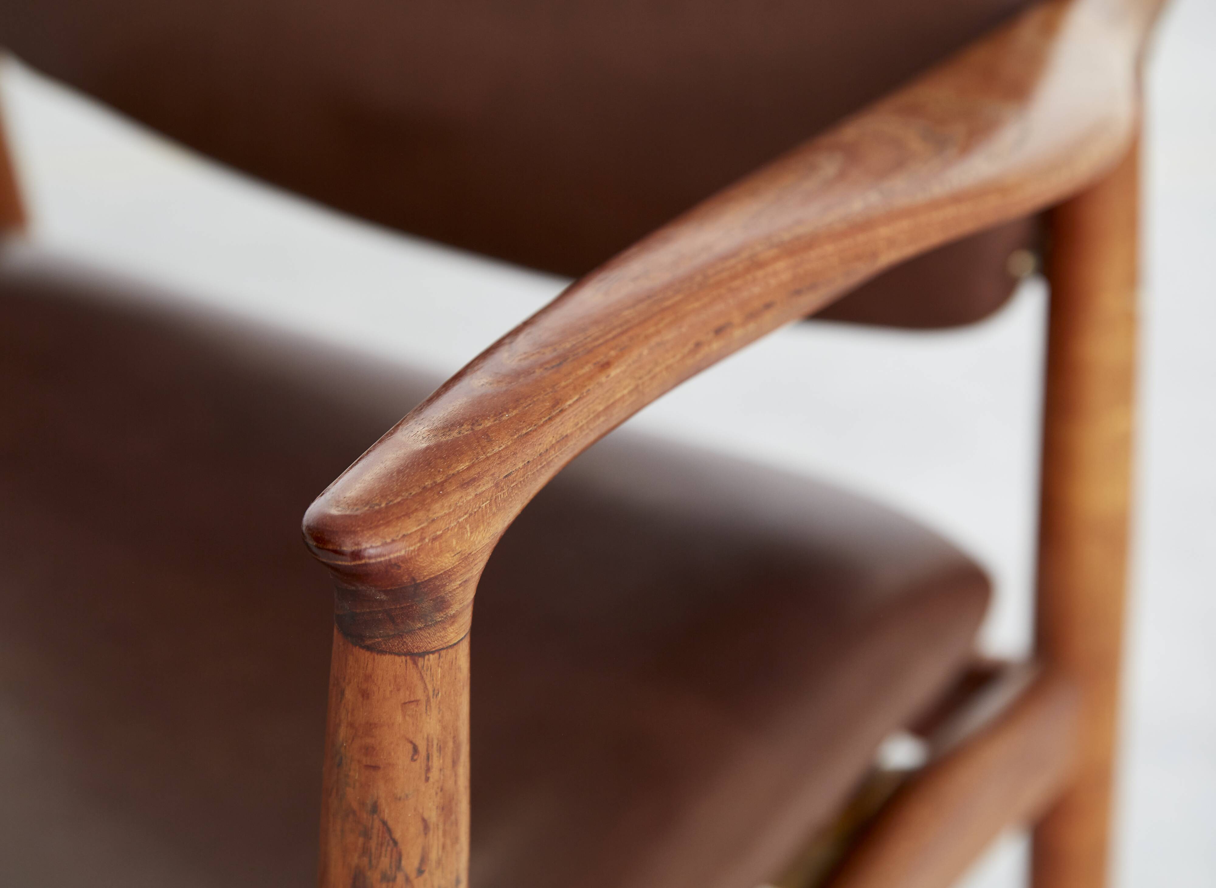 Vintage Captain's Chair in Teak by Erik Buch for Ørum Møbler