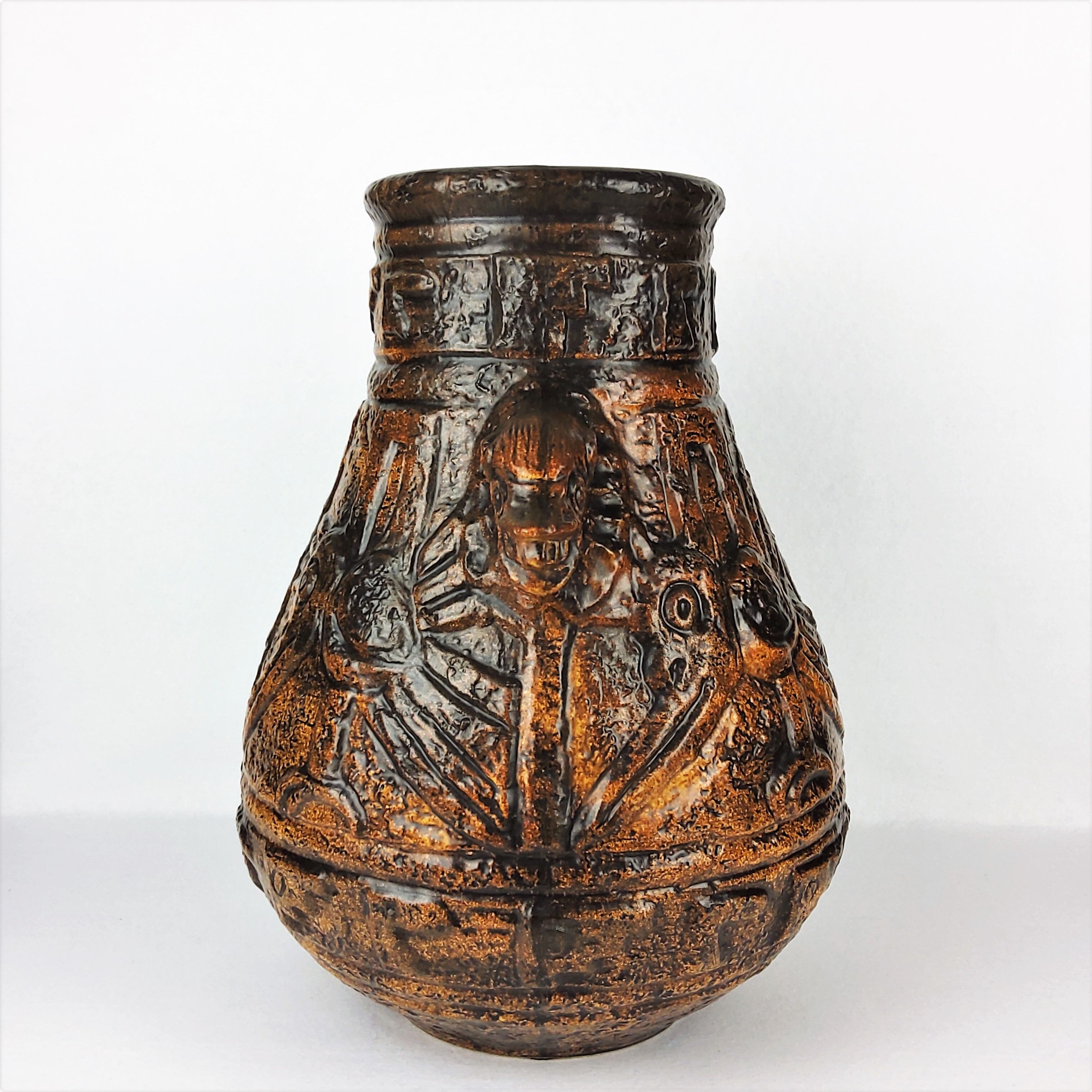 Vase - Aztec décor - Jasba 1960 - Keramik