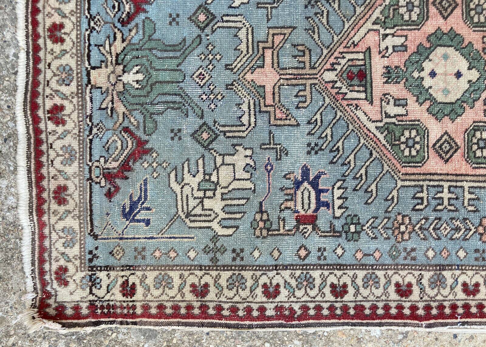 Old carpet, far east, 108x68 cm