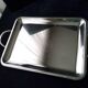 Stainless steel serving tray 39.5 x 30 cm