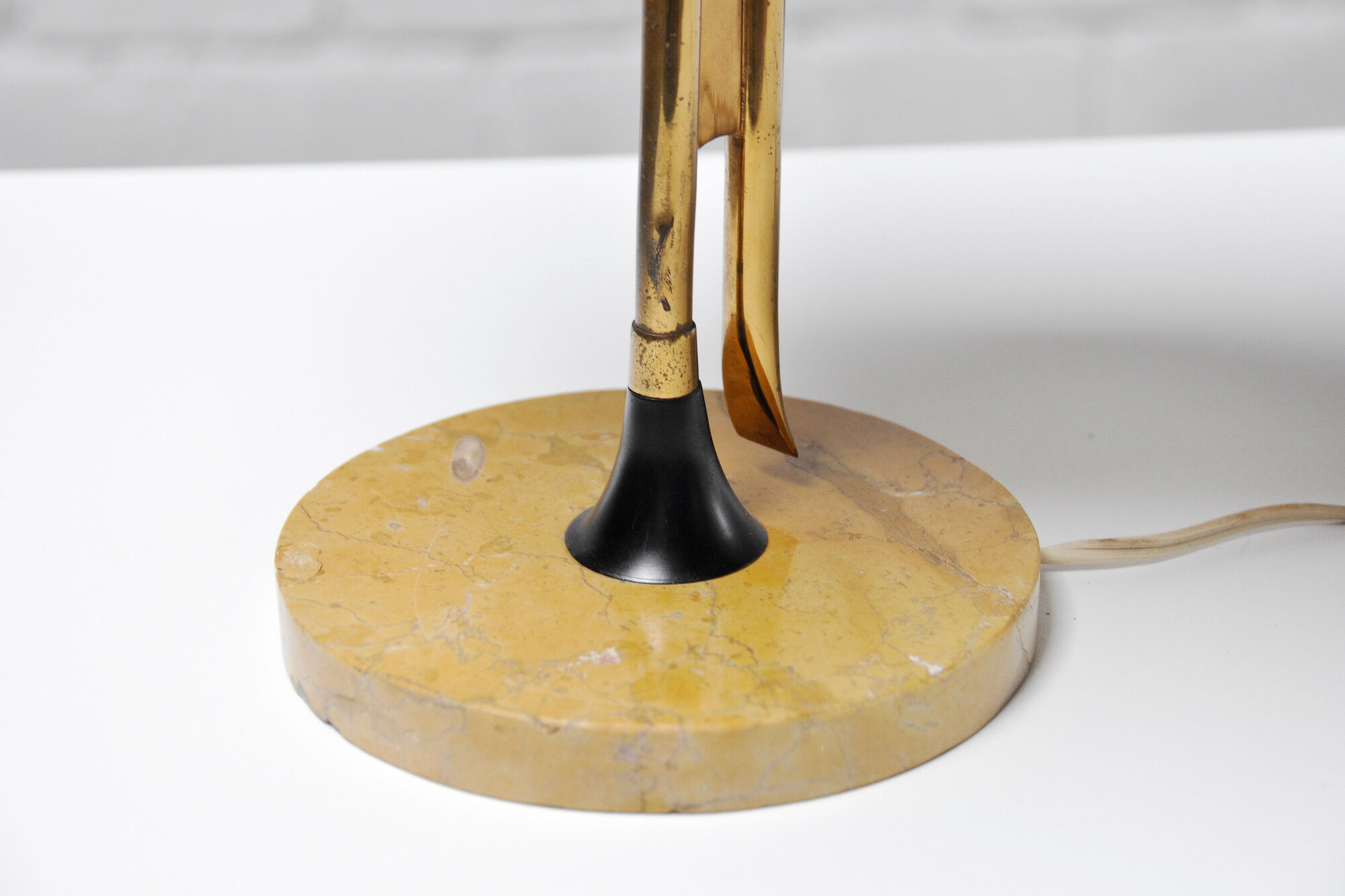 Mid-Century Italian Table Lamp by Oscar Torlasco for Lumen Milano, 1950s
