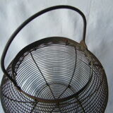 Old metal round salad basket