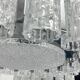Set of two Mid-Century Murano glass element chandeliers. Italy 1960s