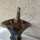 Cup and two baskets glazed sandstone pottery lacourbas with old issoire