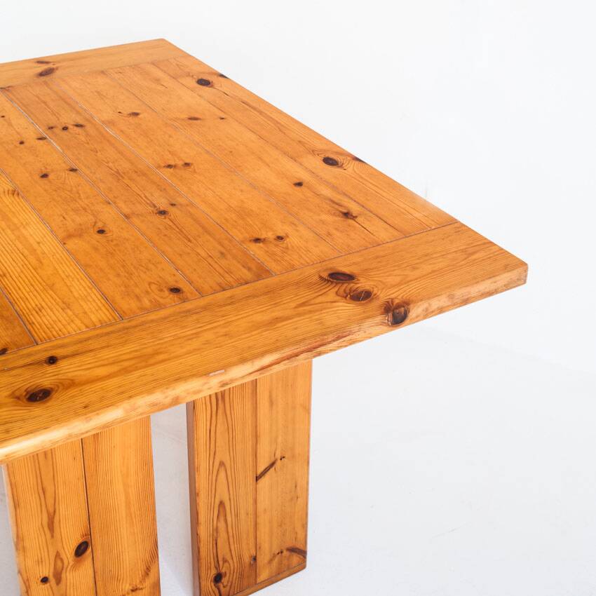 Vintage Silvio Coppola / Fratelli Montina table + chairs. Italy, 1970s